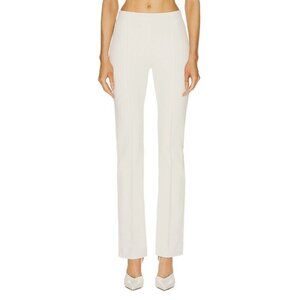Rosetta Getty Pull On Stovepipe Pants in Parchment Large New Womens Trousers